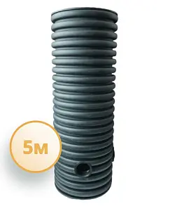 Дренажный колодец d500 h5000 с черной крышкой (отводы 110 мм) 0